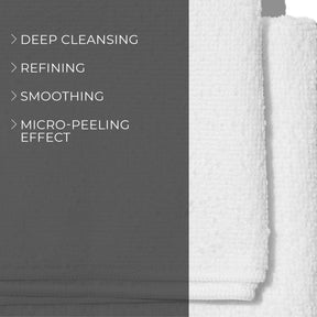 image of phenomenal peeling cloth and benefits such as deep cleansing, refining, smoothing and has a micro-peeling effect.